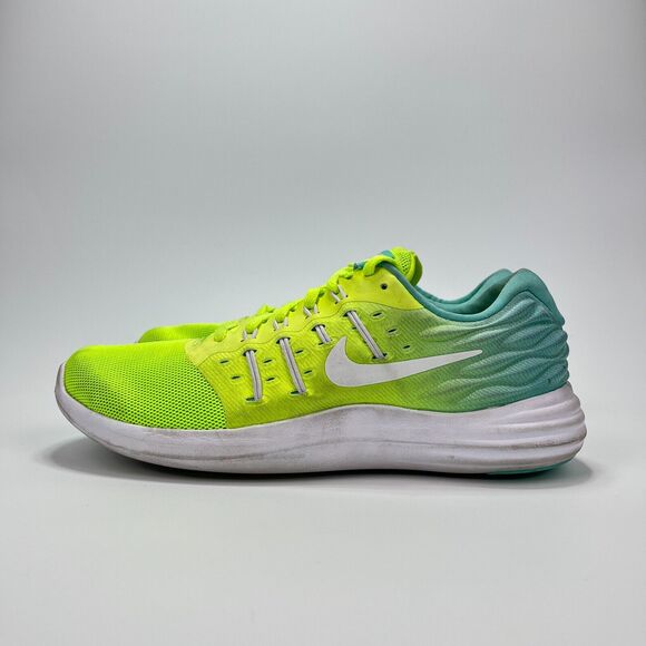Nike Lunarstelos Yellow Green Ombre Running Shoes 844736-700 Women's Size 8.5 - Picture 2 of 10